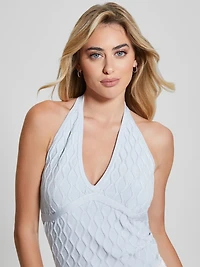 Lucia Wavy Sweater Halter Top