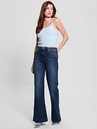 Keyla Fuzzy Sweater Crop Cami