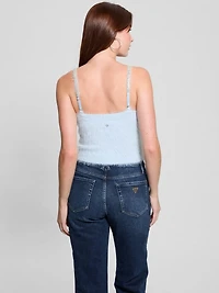 Keyla Fuzzy Sweater Crop Cami