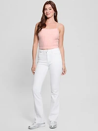 Keyla Fuzzy Sweater Crop Cami