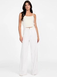 Keyla Fuzzy Sweater Crop Cami