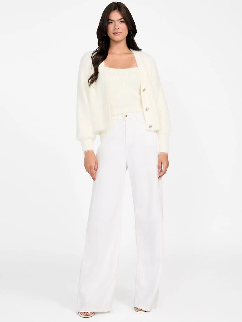 Keyla Fuzzy Sweater Crop Cami