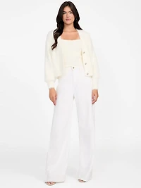 Keyla Fuzzy Sweater Crop Cami