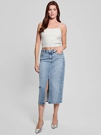 Keyla Fuzzy Sweater Crop Cami