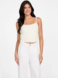 Keyla Fuzzy Sweater Crop Cami