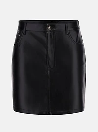 Ysaline Faux-Leather Mini Skirt