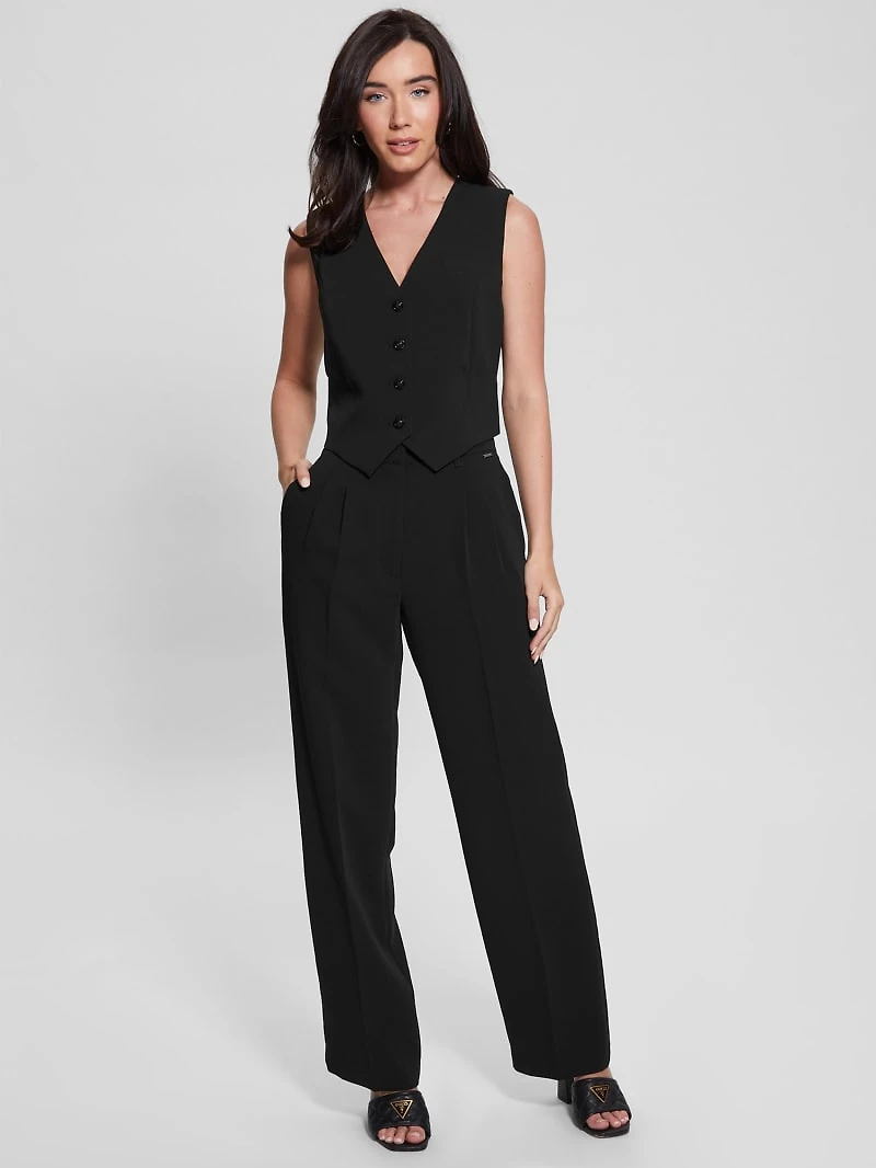 Dina Cropped Blazer Vest