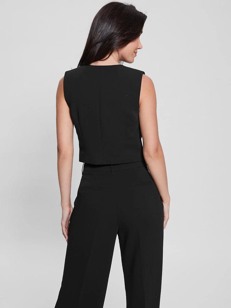 Dina Cropped Blazer Vest