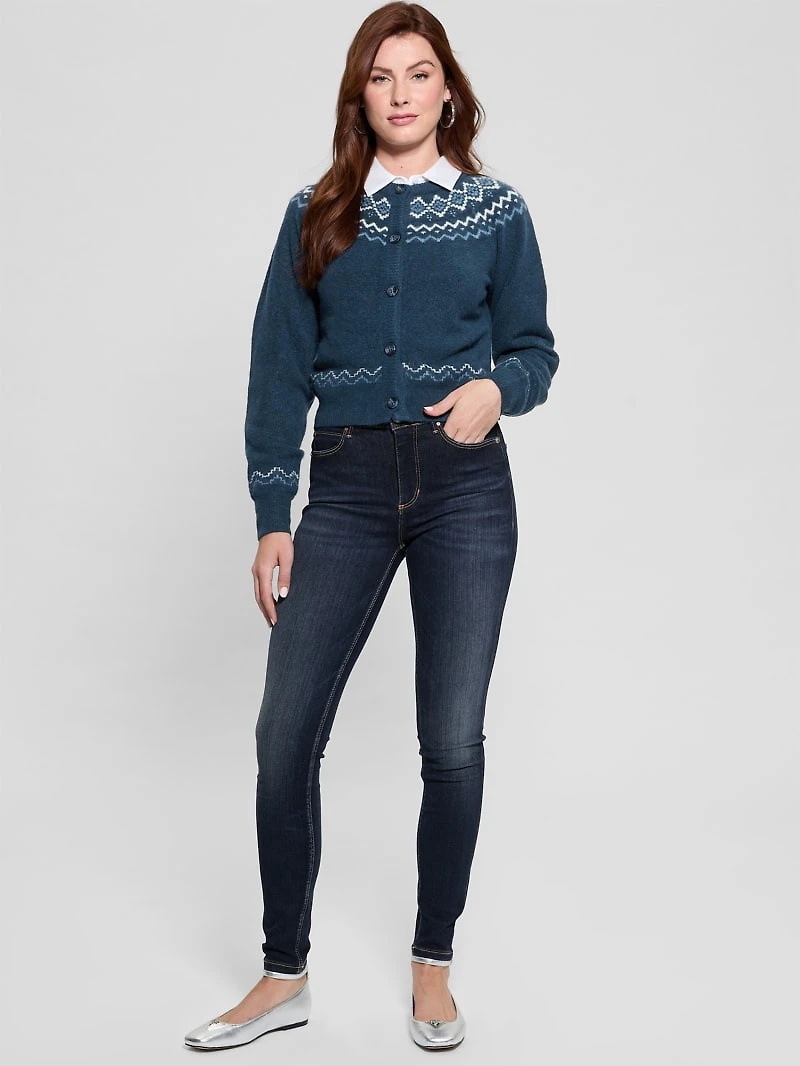 Crop Wool-Blend Cardigan