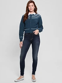 Crop Wool-Blend Cardigan