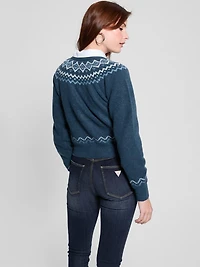 Crop Wool-Blend Cardigan