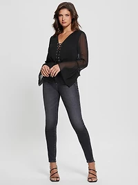 Eco Demi Lace-Up Top