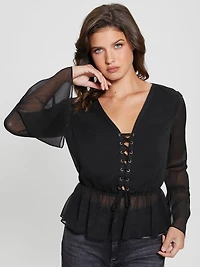 Eco Demi Lace-Up Top