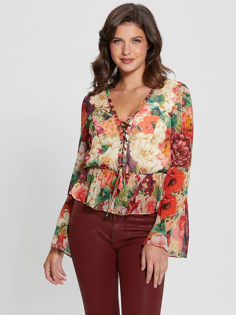 Eco Demi Lace-Up Top