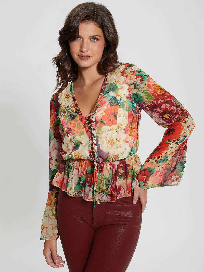 Eco Demi Lace-Up Top