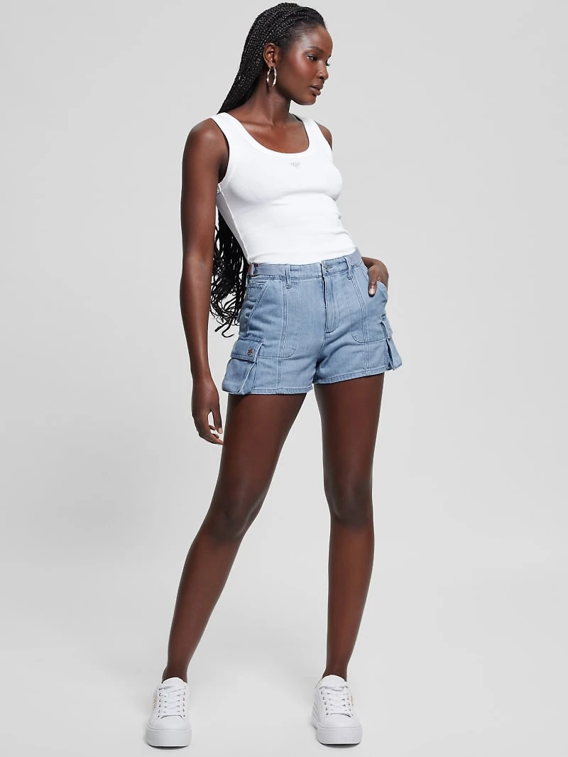 Amara Cargo Denim Shorts
