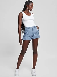 Amara Cargo Denim Shorts