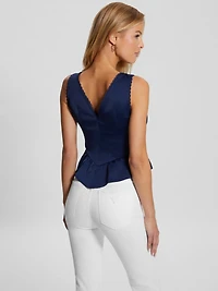 Eco Gia Satin Lace Top