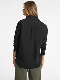 Oversized Long-Sleeve Pocket Shirt