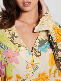 Toni Floral Crepe Top