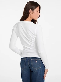 Slim Embroidered Long-Sleeve Tee