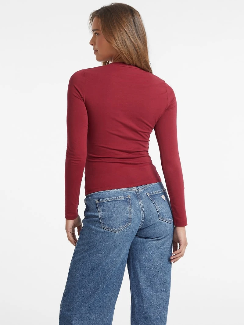 Slim Embroidered Long-Sleeve Tee