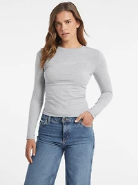 Slim Embroidered Long-Sleeve Tee