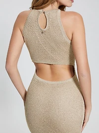 Lana Mesh Sweater Dress