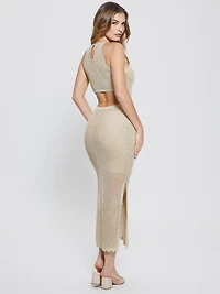 Lana Mesh Sweater Dress