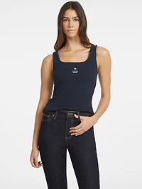 Slim Embroidered Star Tank