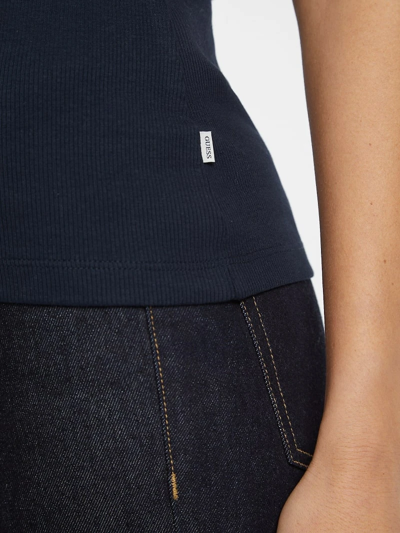 Slim Embroidered Star Tank