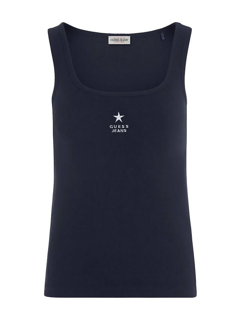 Slim Embroidered Star Tank