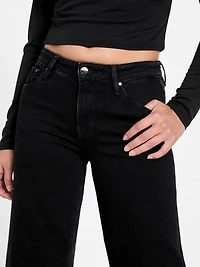 Sexy Cashmere-Blend Palazzo Jeans