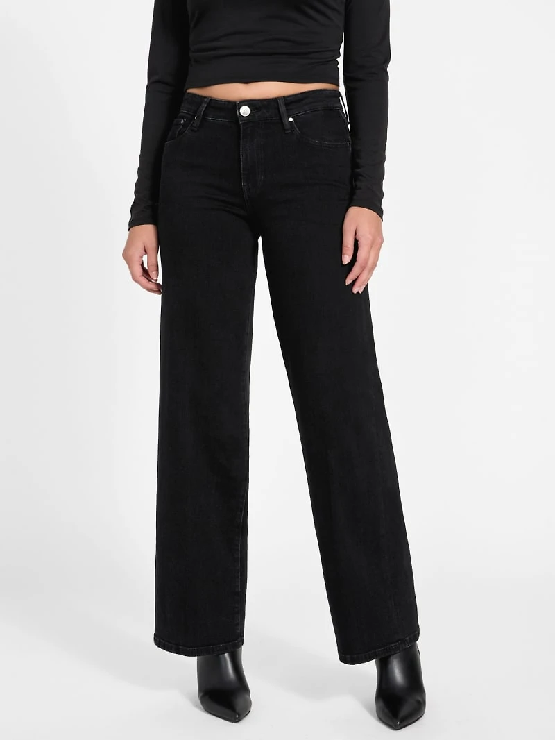 Sexy Cashmere-Blend Palazzo Jeans