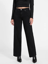 Sexy Cashmere-Blend Palazzo Jeans