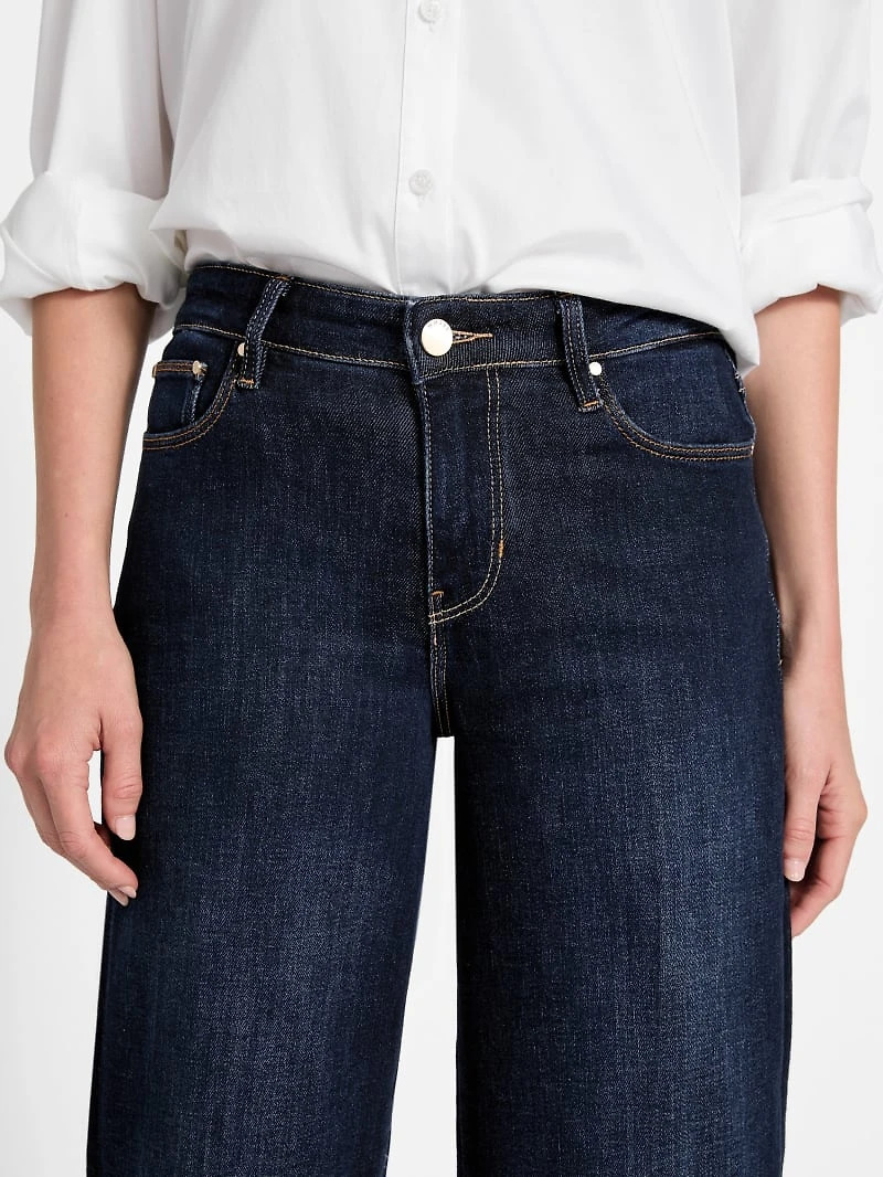 Mid-Rise Sexy Palazzo Wide-Leg Jeans