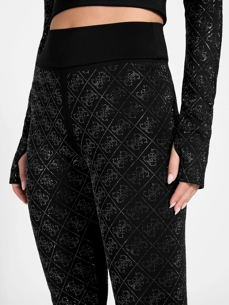 Eco Debby Rhinestone Quattro G Leggings