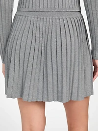 Eco Pleated Miranda Sweater Skirt