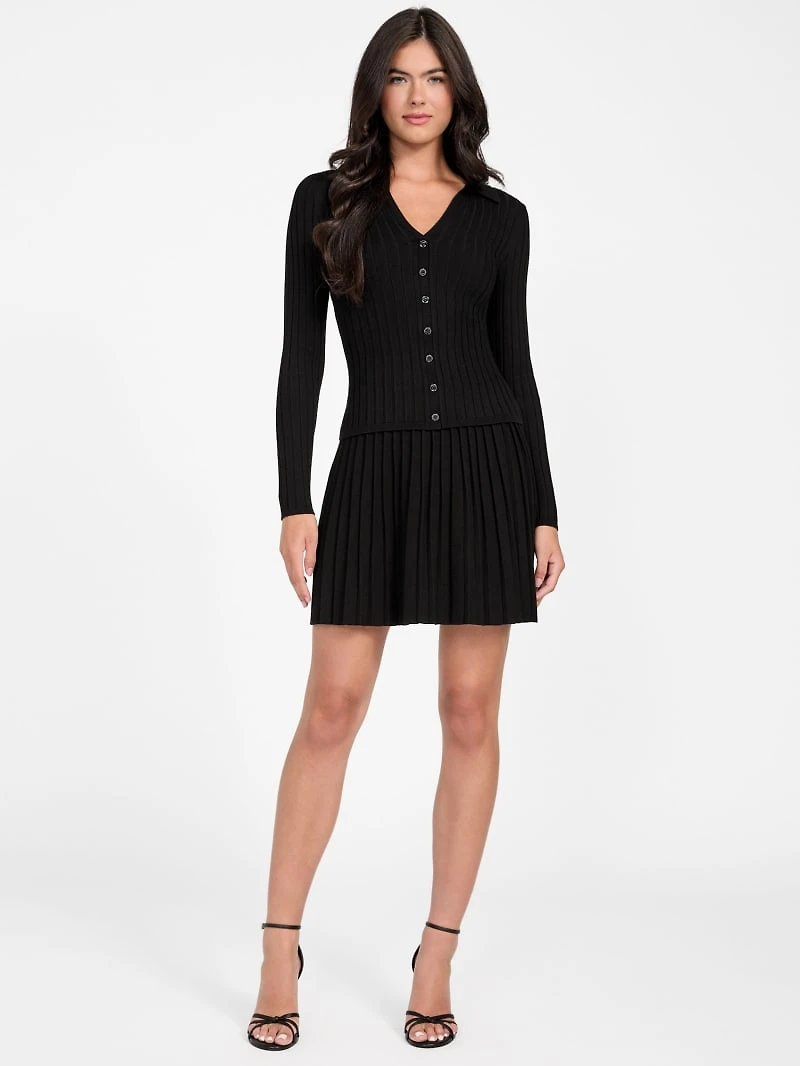 Eco Pleated Miranda Sweater Skirt