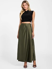 Eco Ana Satin Wrap Skirt