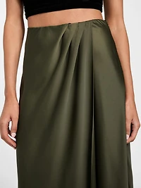 Eco Ana Satin Wrap Skirt