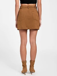Erin Faux-Suede Mini Skirt