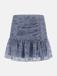 Seiah Chiffon Mini Skirt