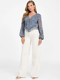 Seiah Tie-Front Top