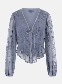 Seiah Tie-Front Top