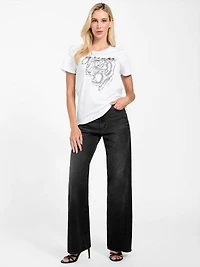 Eco Rhinestone Tiger Easy Tee