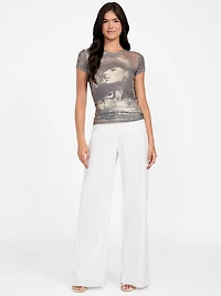 Nostalgia Rhinestone Burnout Tee