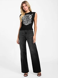 Eco Rocker Rose Corset Tee