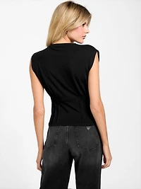 Eco Rocker Rose Corset Tee
