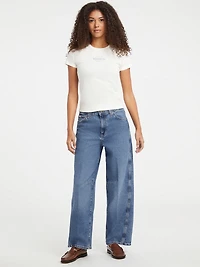 Slim Heathered Stamp Logo Tee